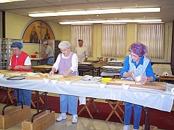 Our Faithful Workers Prepare the Christmas Rolls